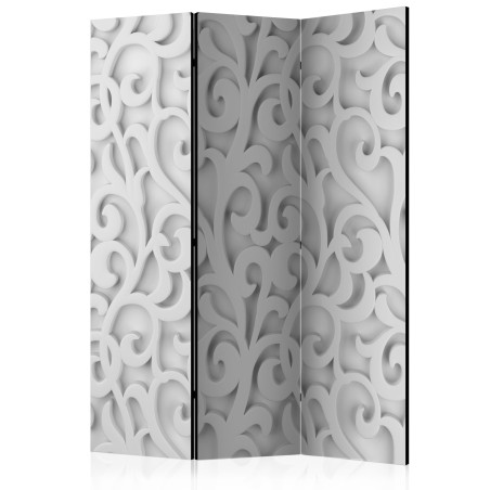 Paravan White Ornament [Room Dividers] 135 cm x 172 cm-01