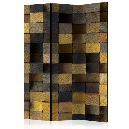 Paravan Wooden Cubes [Room Dividers] 135 cm x 172 cm-01