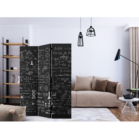 Paravan Science On Chalkboard [Room Dividers] 135 cm x 172 cm-01