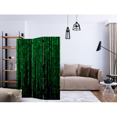 Paravan Digital Rain [Room Dividers] 135 cm x 172 cm-01