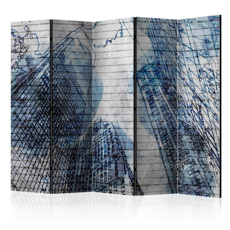 Paravan Inky New York Ii [Room Dividers] 225 cm x 172 cm-01