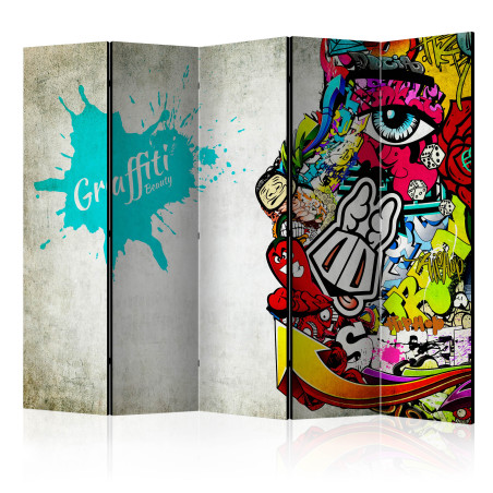 Paravan Graffiti Beauty Ii [Room Dividers] 225 cm x 172 cm-01