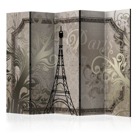 Paravan Vintage Paris Gold Ii [Room Dividers] 225 cm x 172 cm-01