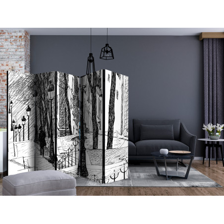 Paravan Stairs Montmartre Ii [Room Dividers] 225 cm x 172 cm-01