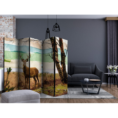 Paravan Forest Fugitive Ii [Room Dividers] 225 cm x 172 cm-01