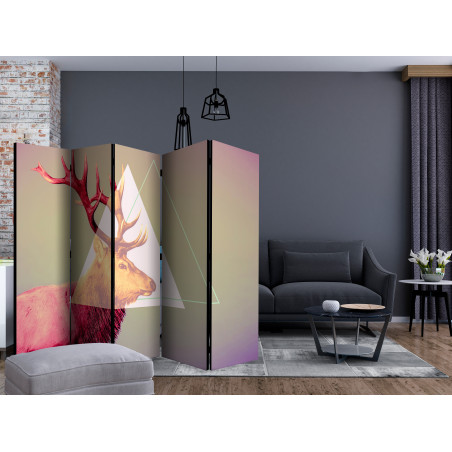 Paravan Deer (Graphic Pattern) Ii [Room Dividers] 225 cm x 172 cm-01