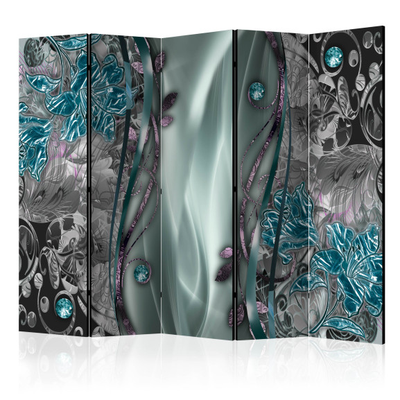 Paravan Floral Curtain (Turquoise) Ii...