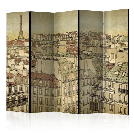 Paravan Good Bye Paris! Ii [Room Dividers] 225 cm x 172 cm-01