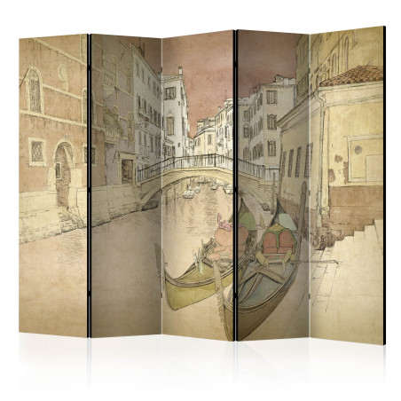 Paravan Gondolas In Venice Ii [Room Dividers] 225 cm x 172 cm-01