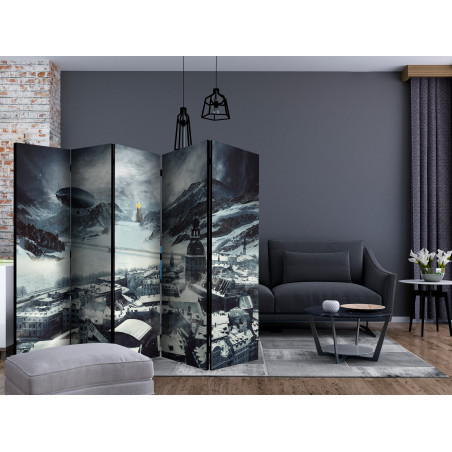 Paravan Winter In Riga Ii [Room Dividers] 225 cm x 172 cm-01