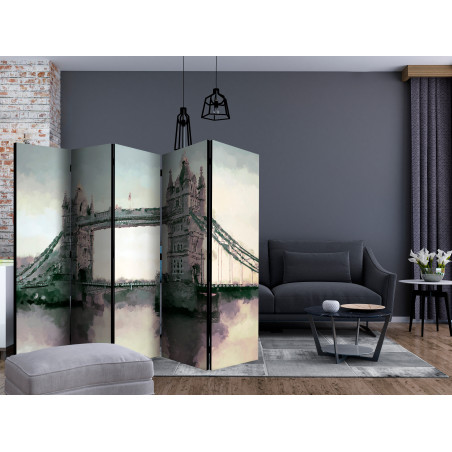 Paravan Victorian Tower Bridge Ii [Room Dividers] 225 cm x 172 cm-01