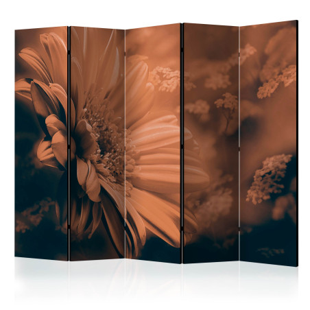 Paravan Gerbera In Bronze Ii [Room Dividers] 225 cm x 172 cm-01