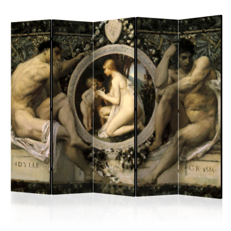 Paravan Idyll Gustav Klimt Ii [Room Dividers] 225 cm x 172 cm-01