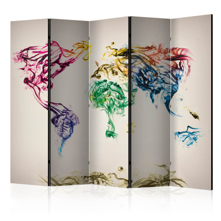 Paravan Dancing Smoke Trails Ii [Room Dividers] 225 cm x 172 cm-01