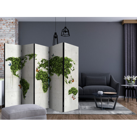 Paravan The Butterfly Garden Ii [Room Dividers] 225 cm x 172 cm-01