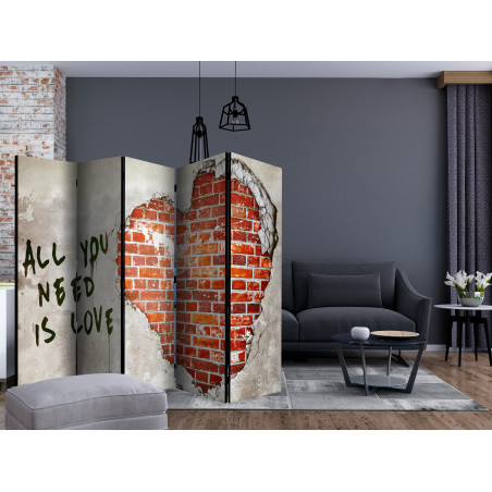 Paravan Love Is All You Need Ii [Room Dividers] 225 cm x 172 cm-01