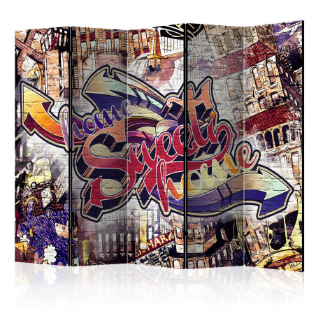 Paravan Cool Graffiti Ii [Room Dividers] 225 cm x 172 cm-01