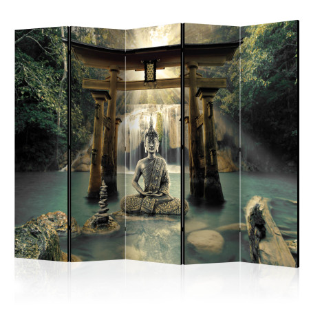 Paravan Buddha Smile Ii [Room Dividers] 225 cm x 172 cm-01