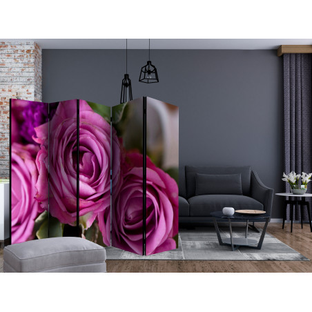 Paravan Bunch Of Lila Flowers Ii [Room Dividers] 225 cm x 172 cm-01