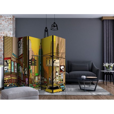 Paravan Vibrant City Ny Ii [Room Dividers] 225 cm x 172 cm-01