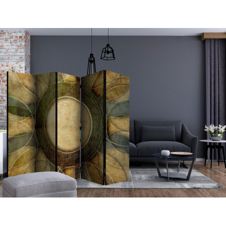 Paravan Flower Retro Style Ii [Room Dividers] 225 cm x 172 cm-01