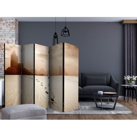 Paravan A Path To A Big City Ii [Room Dividers] 225 cm x 172 cm-01