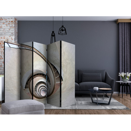 Paravan White Spiral Stairs Ii [Room Dividers] 225 cm x 172 cm-01