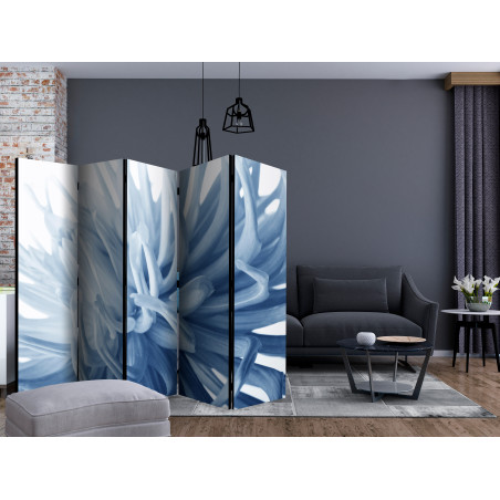 Paravan Flower Blue Dahlia Ii [Room Dividers] 225 cm x 172 cm-01