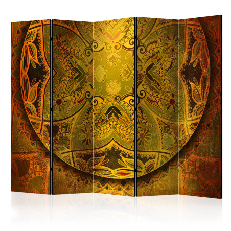 Paravan Mandala: Golden Poem Ii [Room Dividers] 225 cm x 172 cm-01