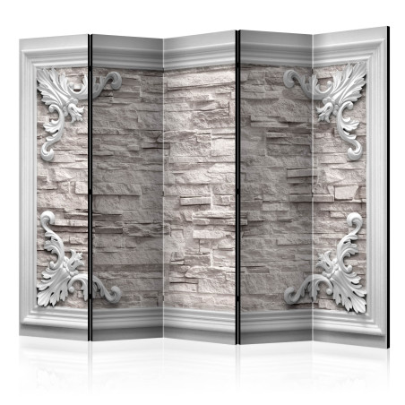 Paravan Brick In The Frame (Beige) Ii [Room Dividers] 225 cm x 172 cm-01