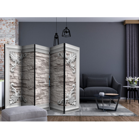 Paravan Brick In The Frame (Beige) Ii [Room Dividers] 225 cm x 172 cm-01