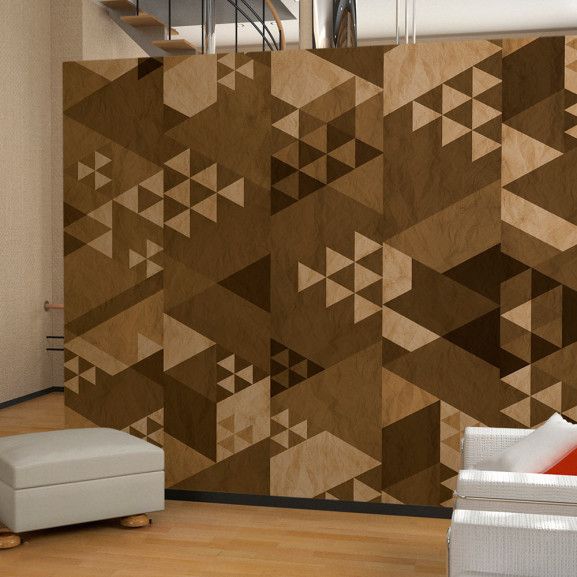 Fototapet Brown Patchwork