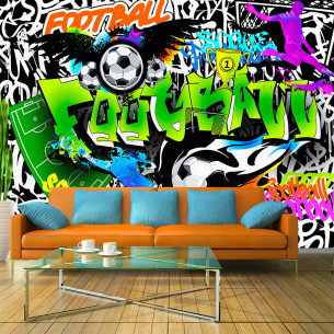 Fototapet Football Graffiti