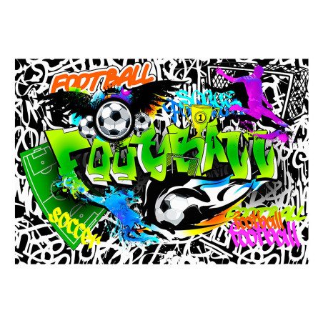 Fototapet Football Graffiti-01