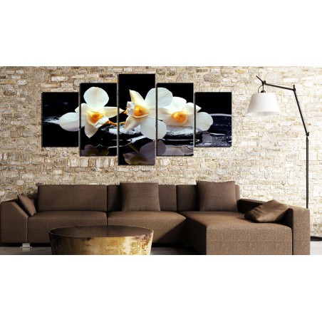 Tablou Orchids With Orange Accent-01