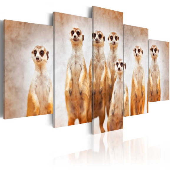 Tablou Family Of Meerkats