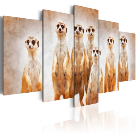 Tablou Family Of Meerkats-01