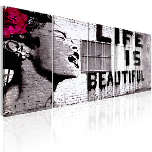 Tablou Banksy: Life Is...