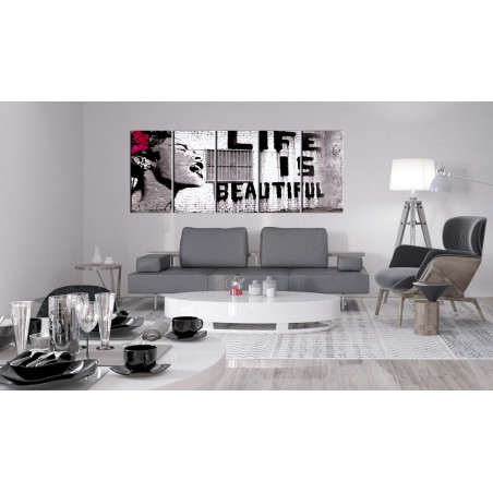 Tablou Banksy: Life Is Beautiful-01