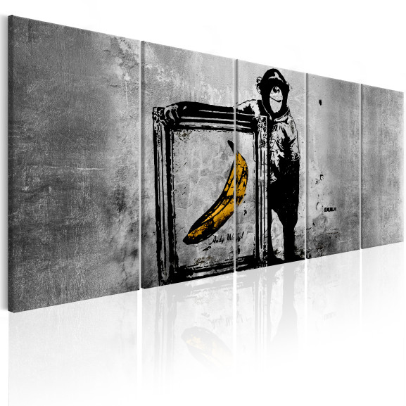 Tablou Banksy: Monkey With Frame