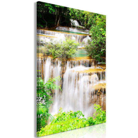 Tablou Paradise Waterfall (1 Part) Vertical-01