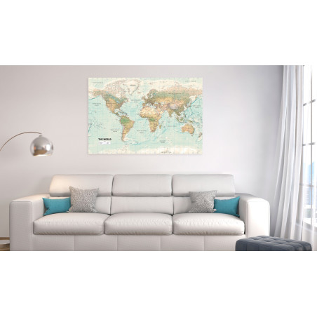 Tablou World Map: Beautiful World-01