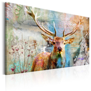 Tablou Deer On Wood