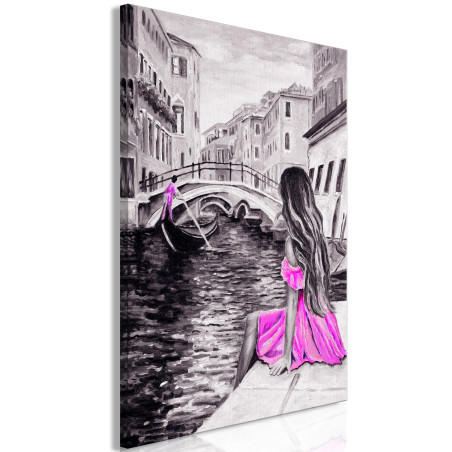 Tablou Far Dreams (1 Part) Vertical Pink-01