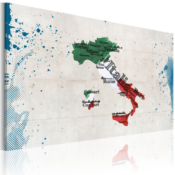 Tablou Map Of Italy