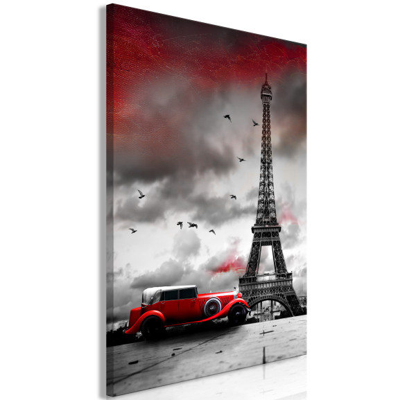 Tablou Red Car In Paris (1 Part)...