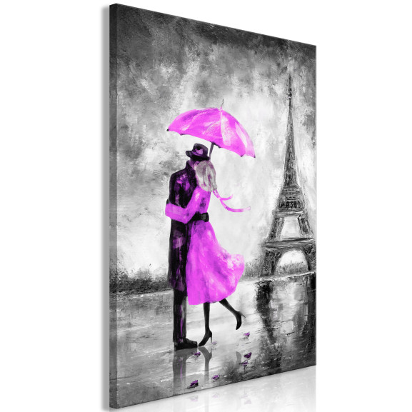 Tablou Paris Fog (1 Part) Vertical Pink