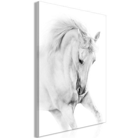 Tablou White Horse (1 Part) Vertical-01