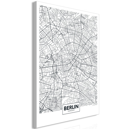 Tablou Map Of Berlin (1 Part) Vertical-01