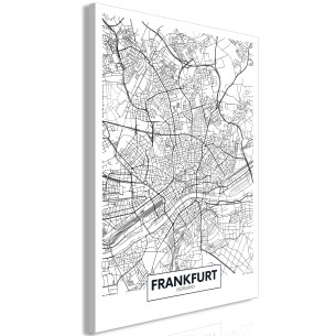 Tablou Map Of Frankfurt (1...